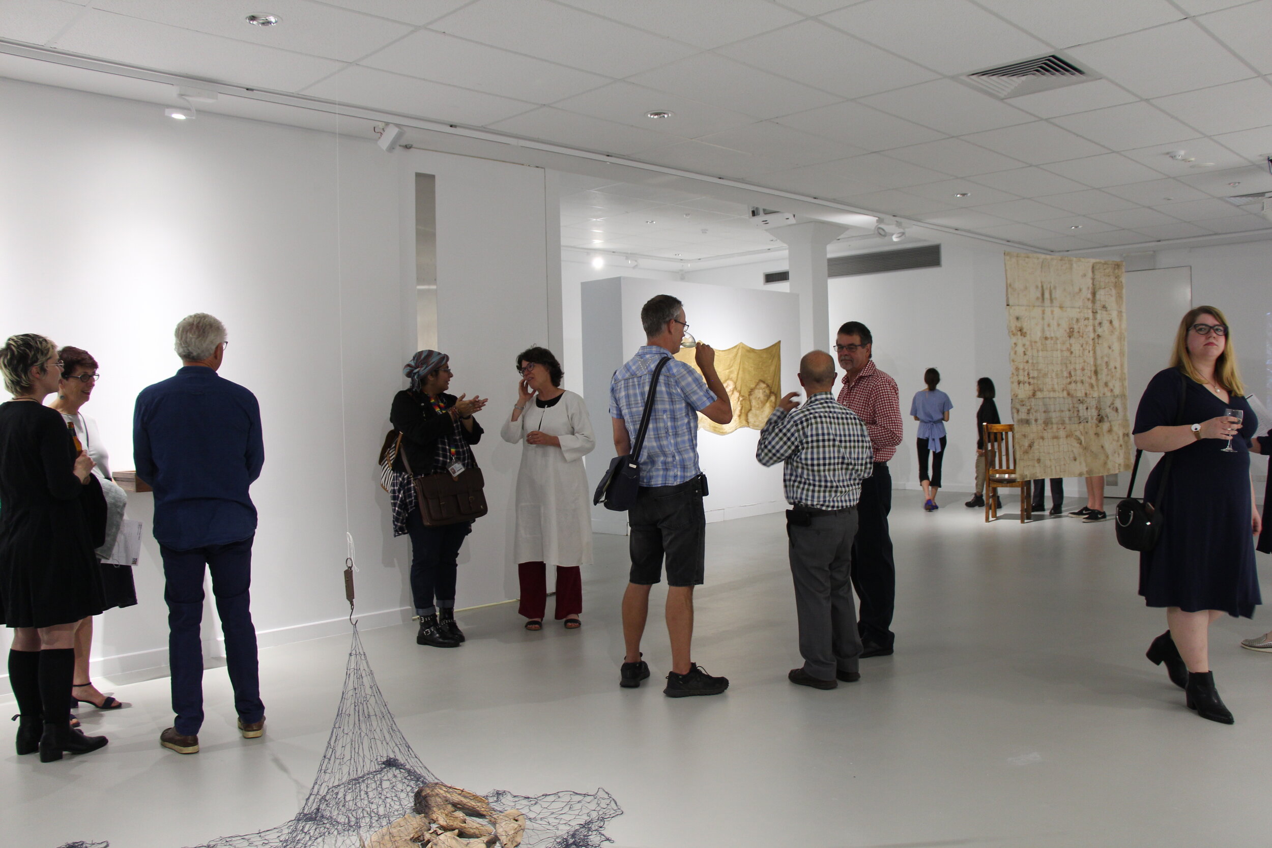 Fragmented Memories opening at Spectrum Project Space, ECU
