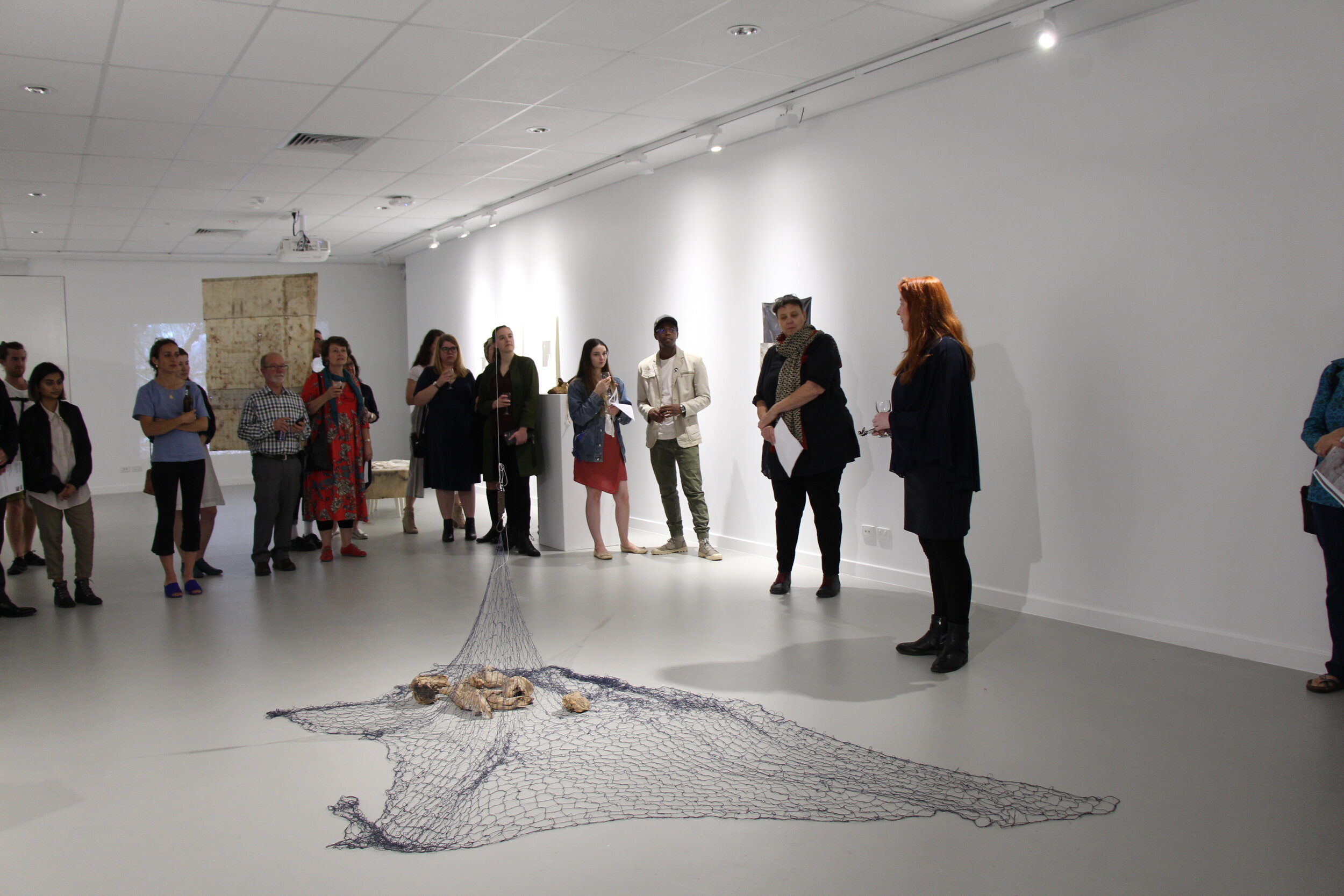 Fragmented Memories opening at Spectrum Project Space, ECU