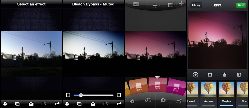 Using multiple apps and gradients for atmosphere