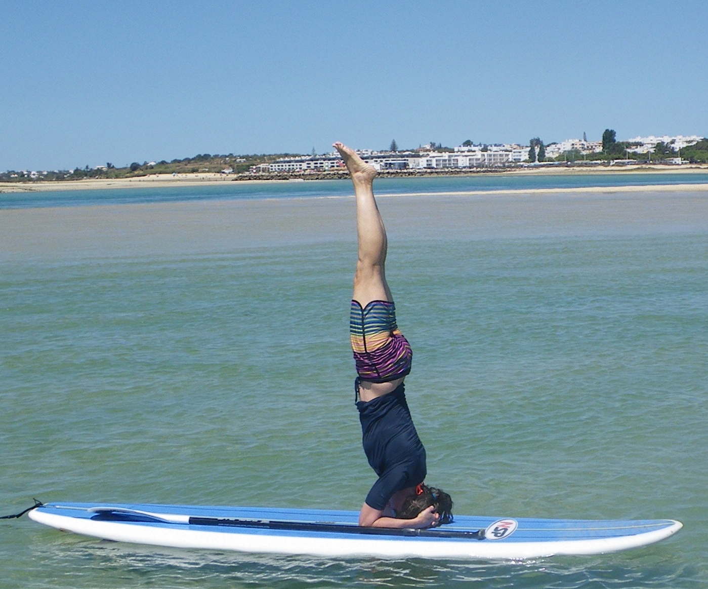 SUP Yoga in Fuseta Lagoon