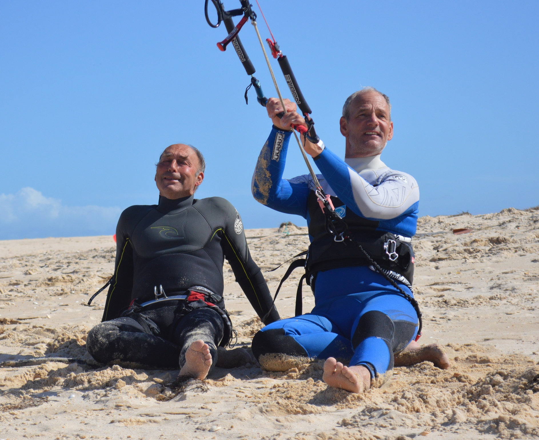 Having a break from Kitesurfing - Fuzeta Beach