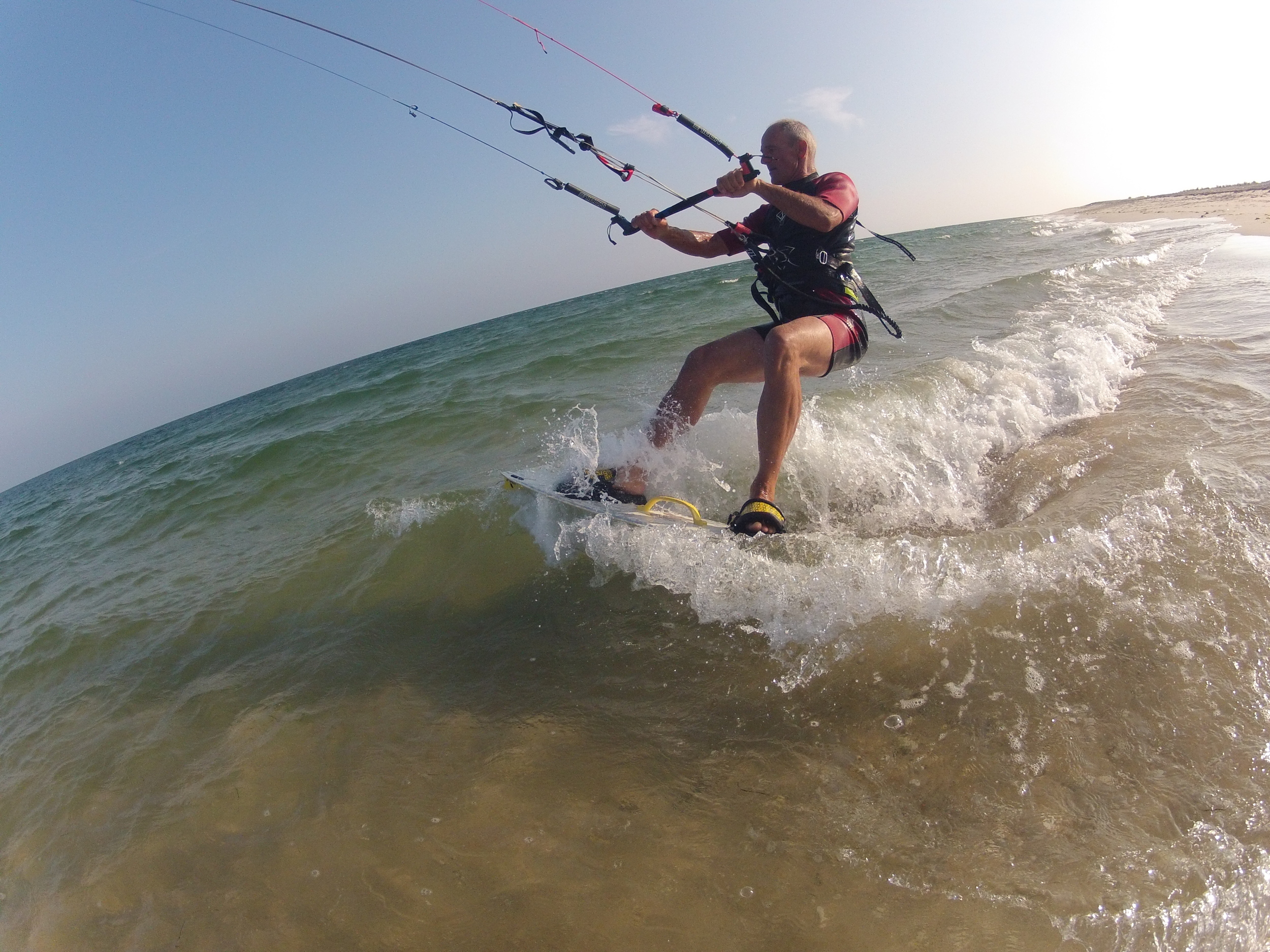 Kite Surfer setting off from Fuzeta Beach
