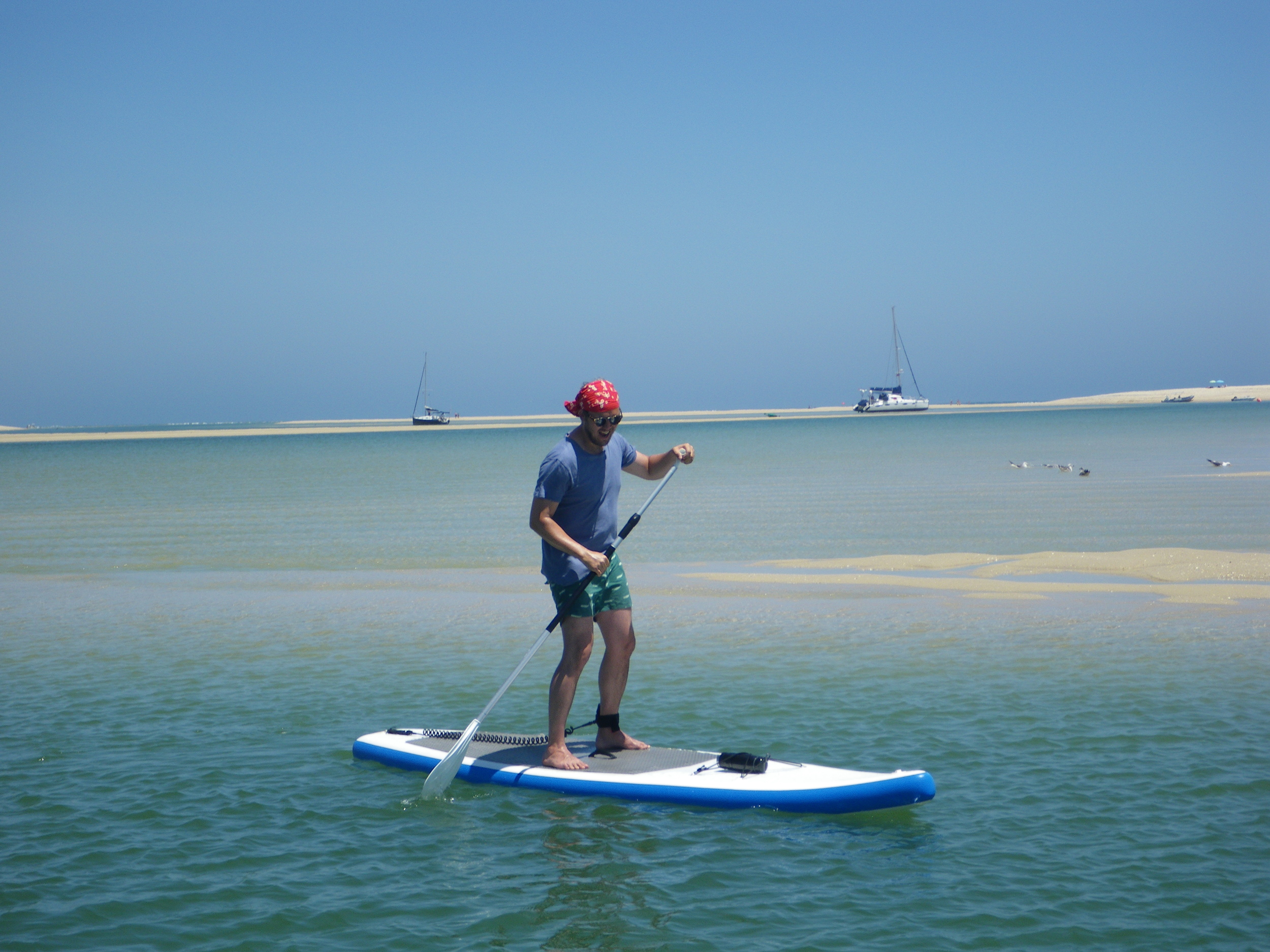 SUP lesson in Fuseta Lagoon