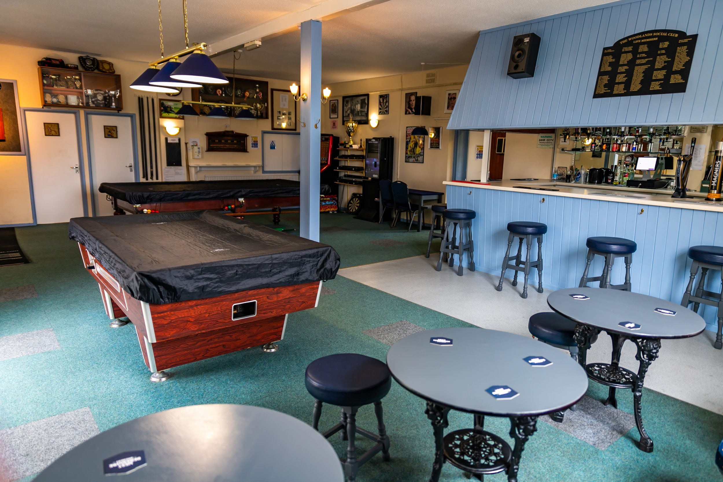 Woodlands Social Bar with Pool, Snooker and Darts.
