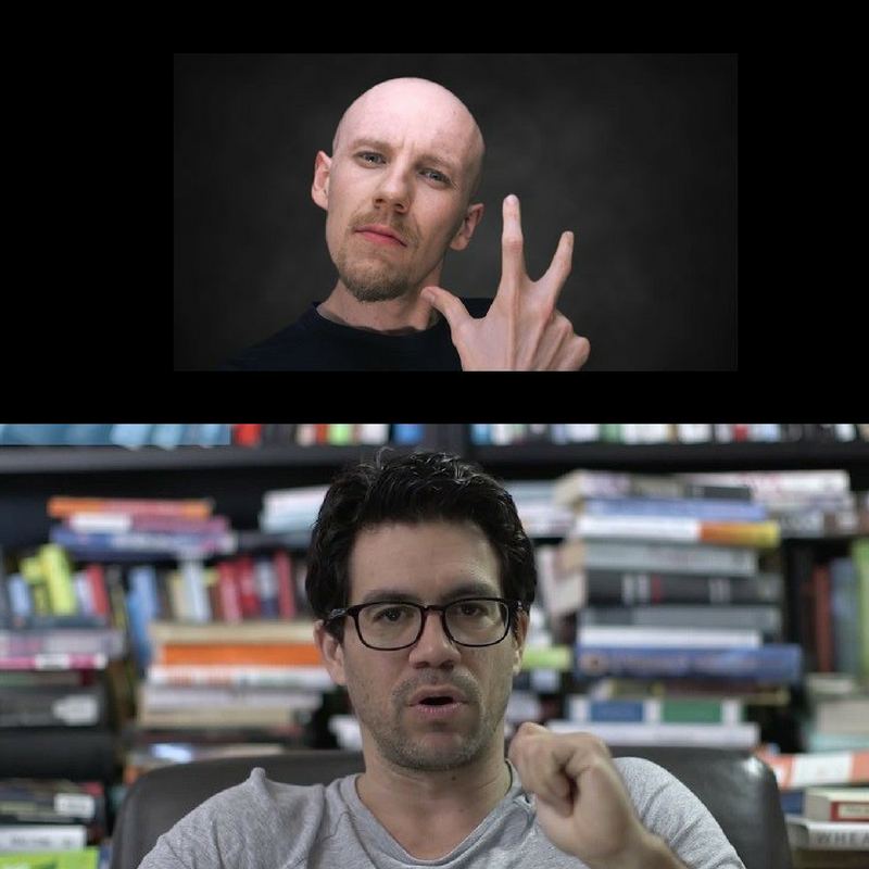 Leo of Self Actualise (Top) and Tai Lopez who runs the 67 step program.