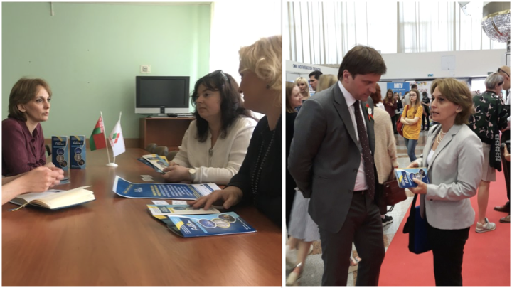 ADAMI IN BELARUS In April, ADAMI visited the Belorussian Media Exhibition where the ADAMI colleagues had the opportunity to network and create new ties with regional TV companies, journalists, and universities. ADAMI representatives met up with Belorussian State TV (BelTV) CEO Mr. Ivan Eismont and the CEO of ONT, Mr. Marat Markov.