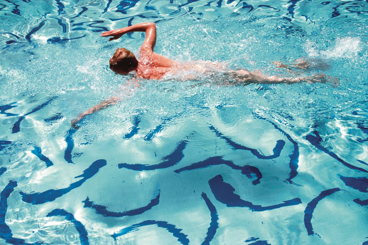The Hockney Swimmer . Michael Childers, 1978.