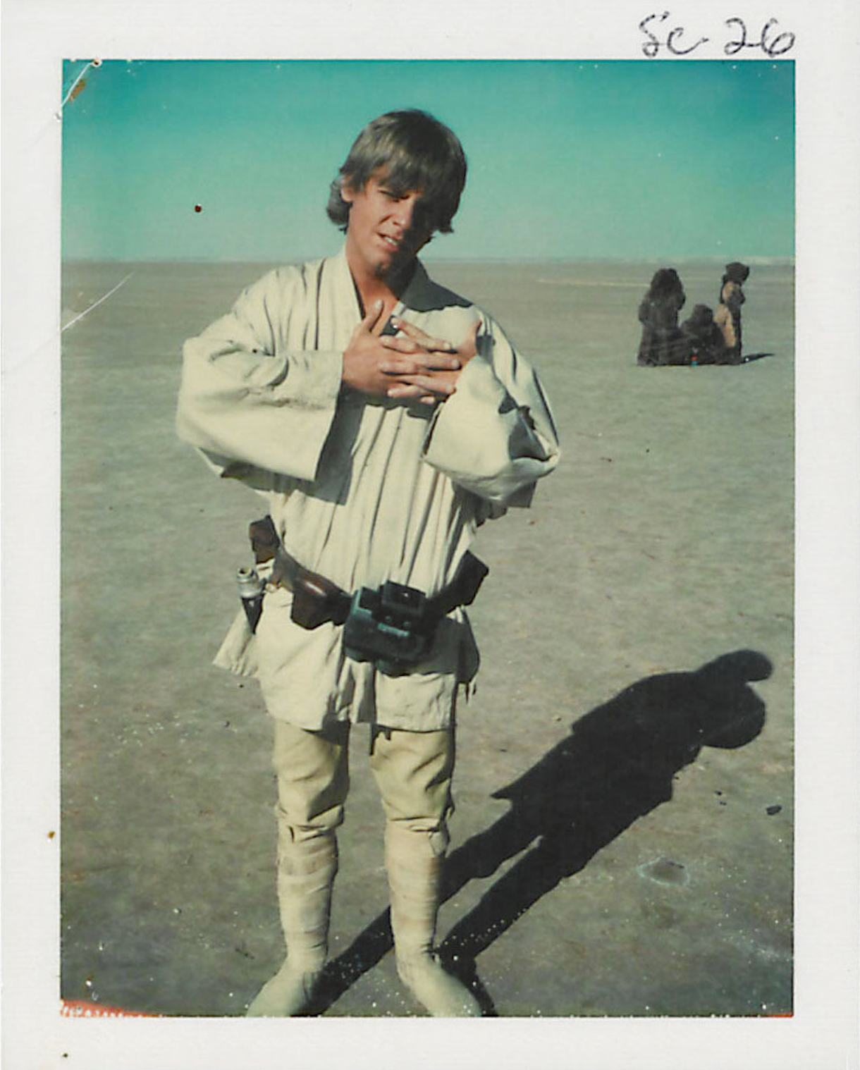 Mark Hamill on set in Tunisia for Star Wars Episode IV: A New Hope (Spring, 1976).