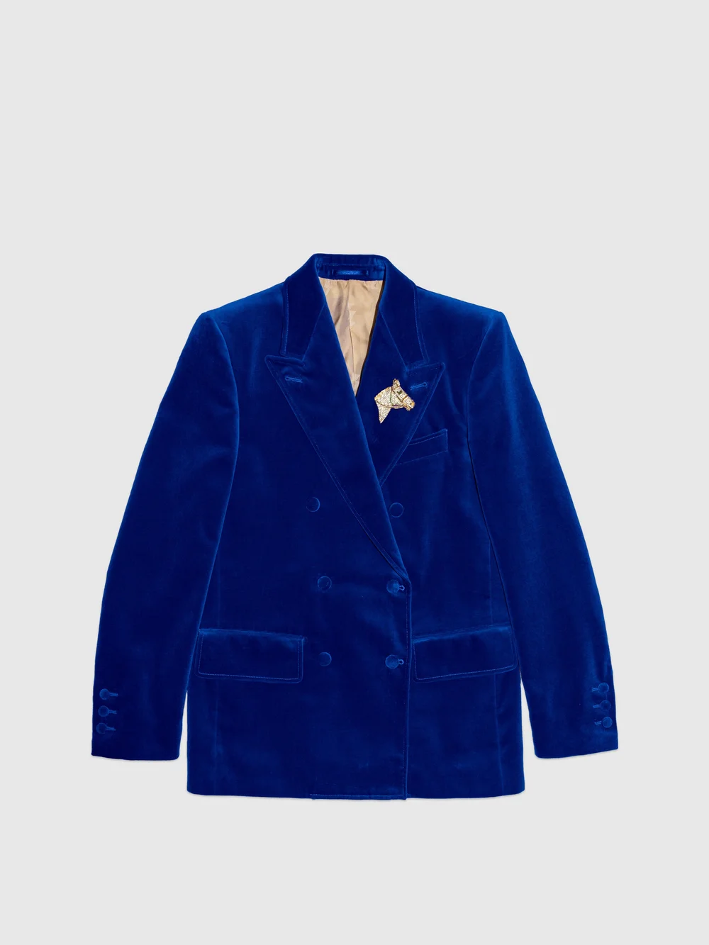 slim fit dress slacks Lilac Double Breasted Blazer Jacket With Gold Buttons – Styledup.co.uk main image 0