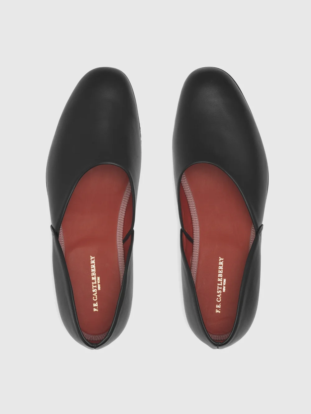 Black Leather House Shoe — Castleberry
