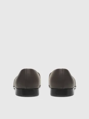 Brown Leather House Shoe — F.E. Castleberry display picture 3