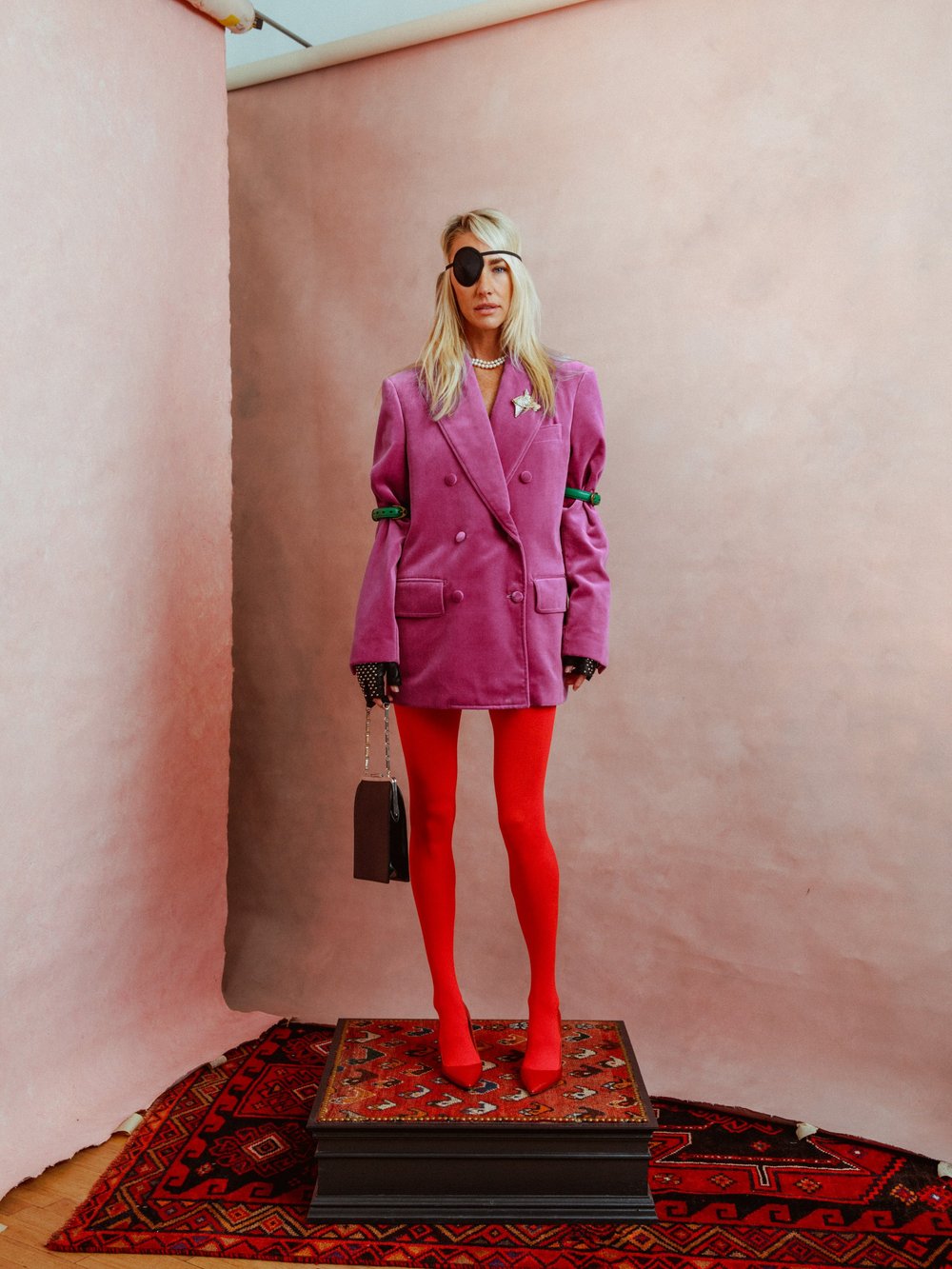 pink and red blazer dress Jordyn Red Lace Corset Blazer Dress, XS | Ellae Lisque