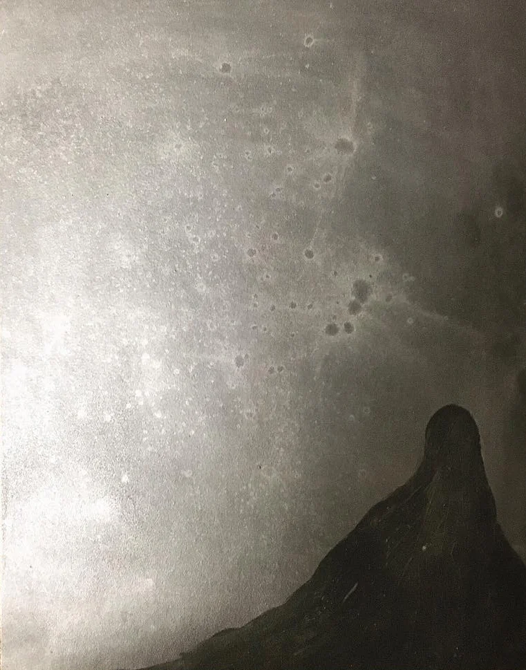 "Hecuba: I know nothing. I look for disaster." 2016 Spray paint, gouache, graphite on paper