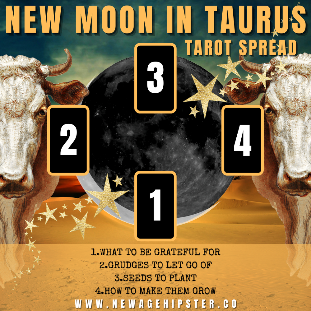 New Moon in Taurus Tarot Spread