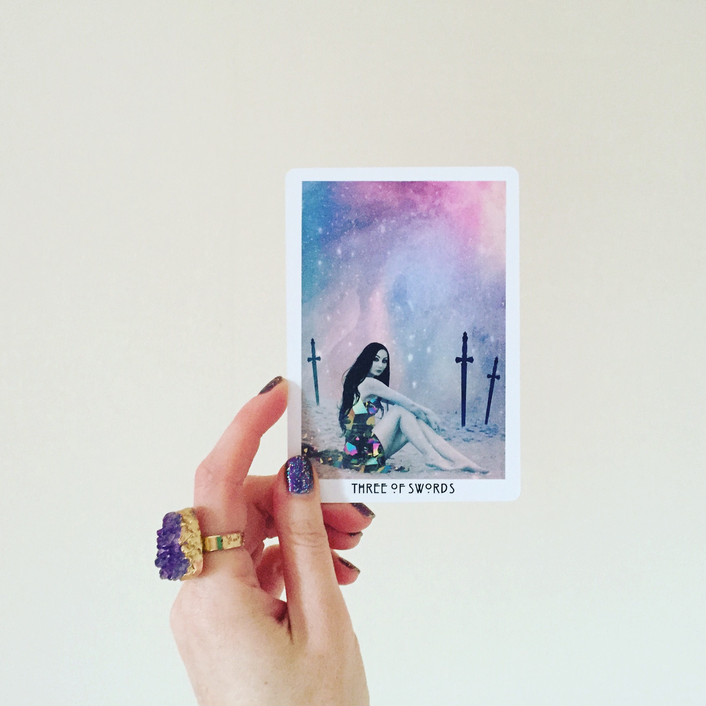 The Three of Swords chic from the Starchild Tarot is totally rocking her own power! x