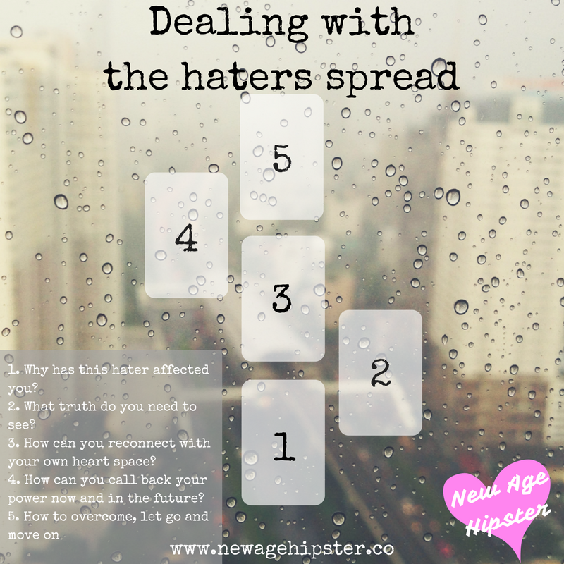 Dealing with the haters spread for tarot or oracle cards