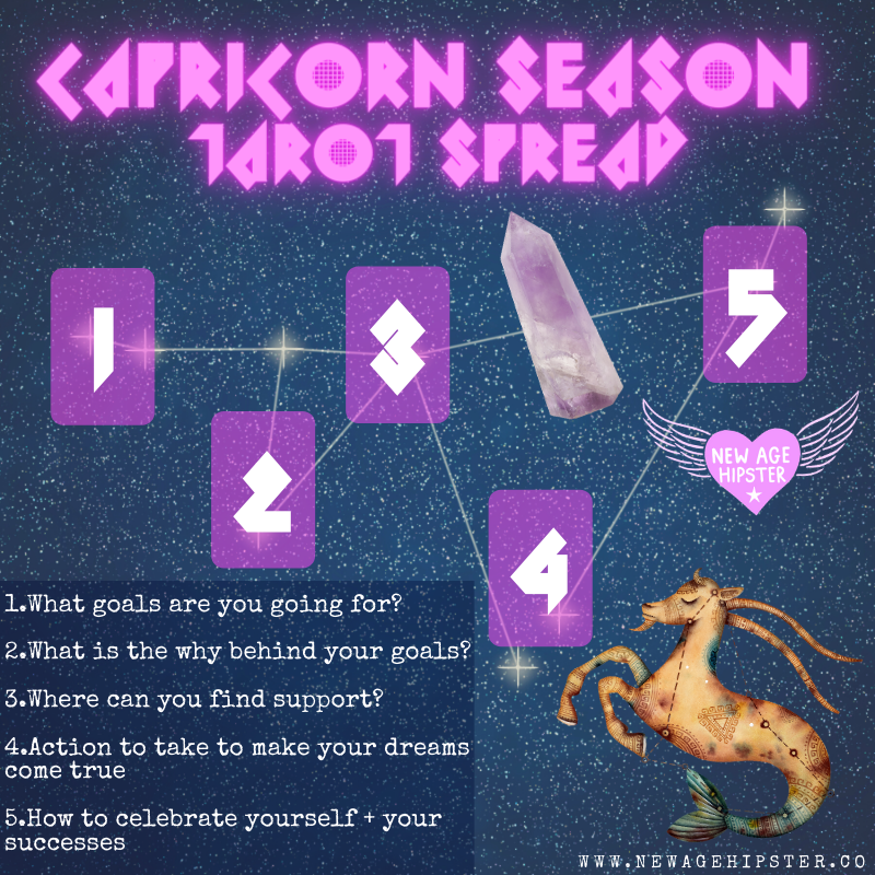 Capricorn Season Tarot or Oracle Spread