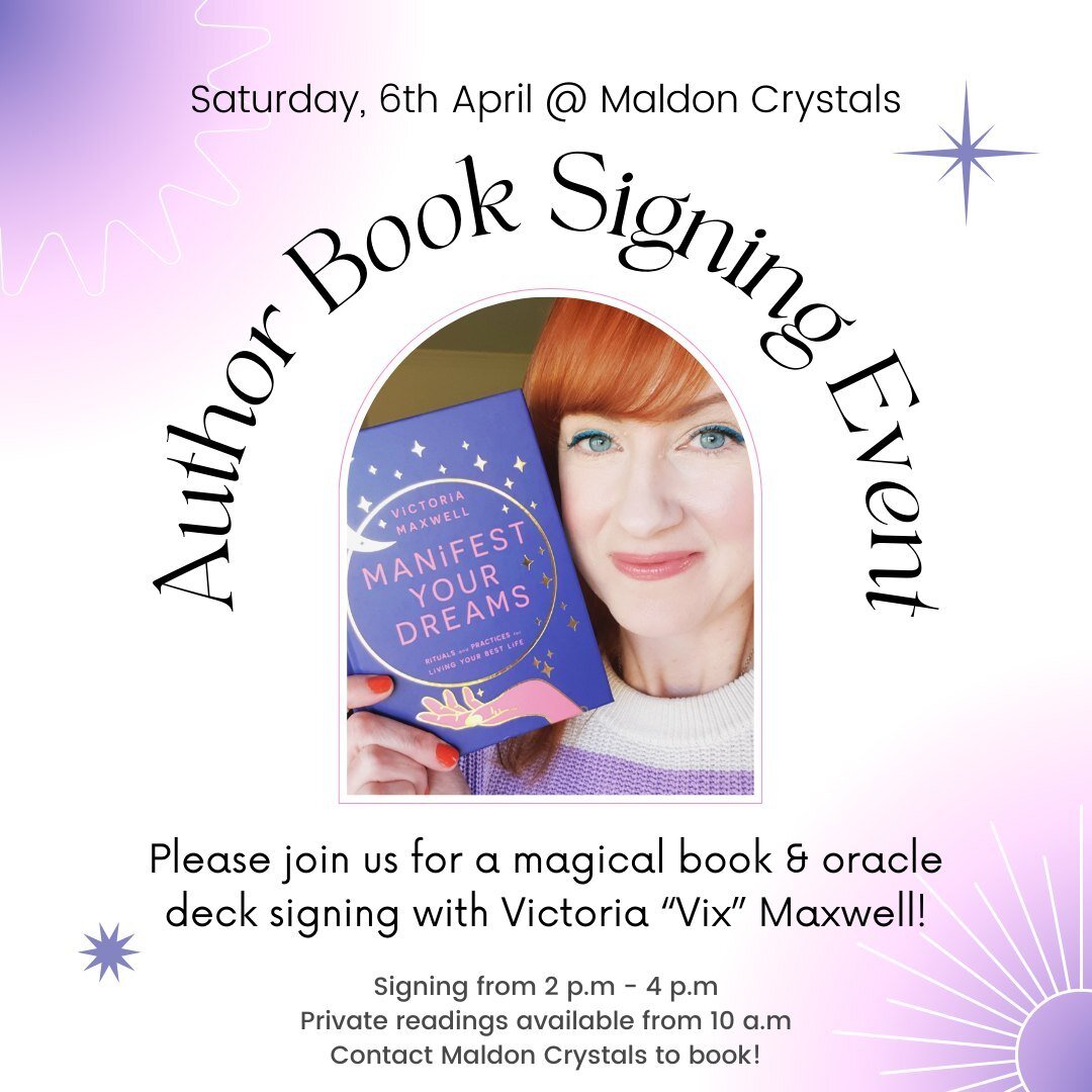✨📚BOOK SIGNING!📚✨⁠
⁠
Gorgeous souls I am SO EXCITED to let you know I'll be signing books and decks this Saturday arvo down at @maldoncrystals! ⁠
⁠
I'll also be available for private readings in the morning too! Contact @maldoncrystals to book!⁠
⁠
