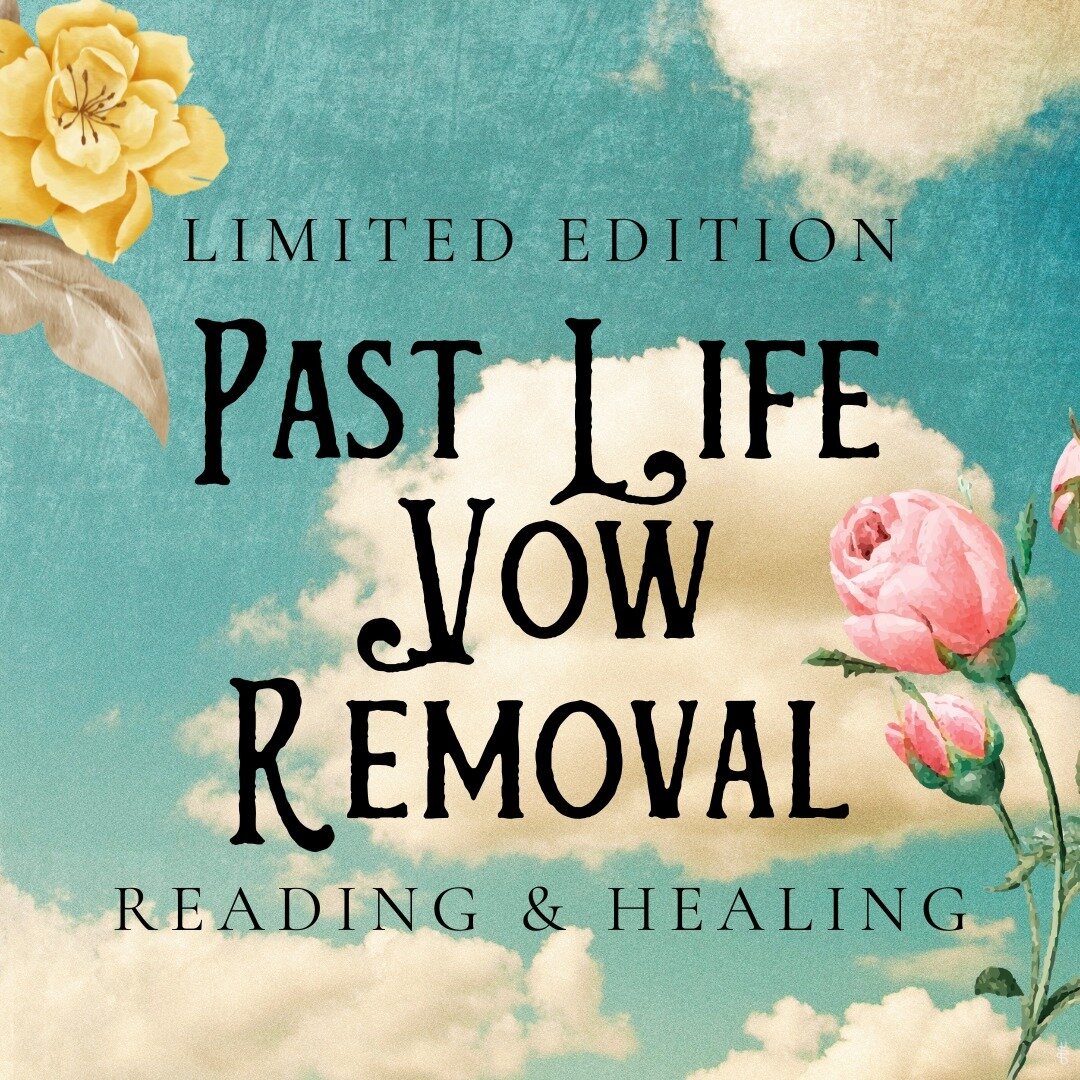 📦 PAST LIFE VOW REMOVAL SERVICE! 📦⁠
⁠
The Past Life Vow Removal Reading &amp; Healing is designed release blocks or challenges you&rsquo;re experiencing in this life due to vows taken in past lives. ⁠
⁠
This distance reading &amp; healing via email