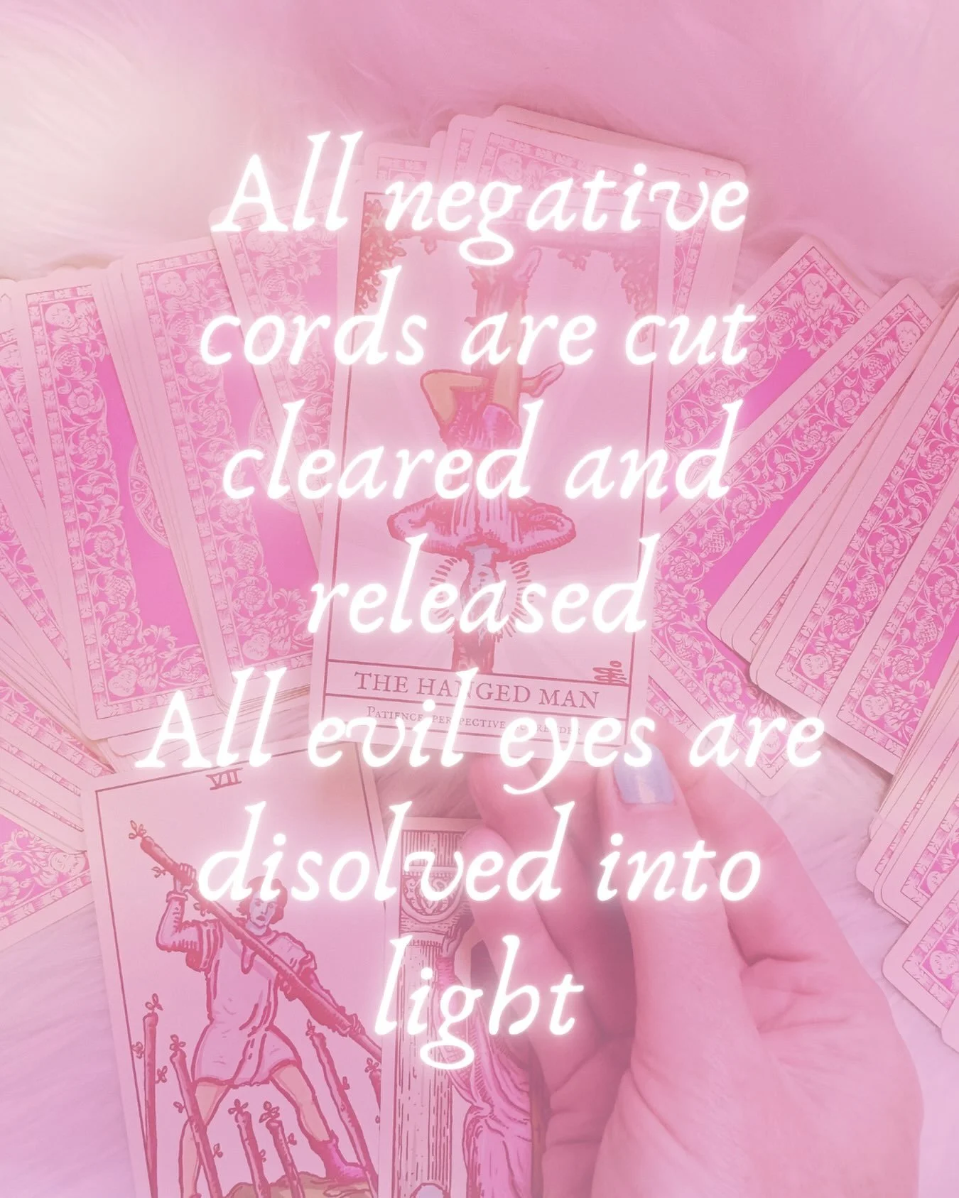 All negative cords are cut, cleared and released.
All evil eyes are dissolved into light.
And so it is.
Amen.

#energyclearing #witchesofinstagram #psychicprotection