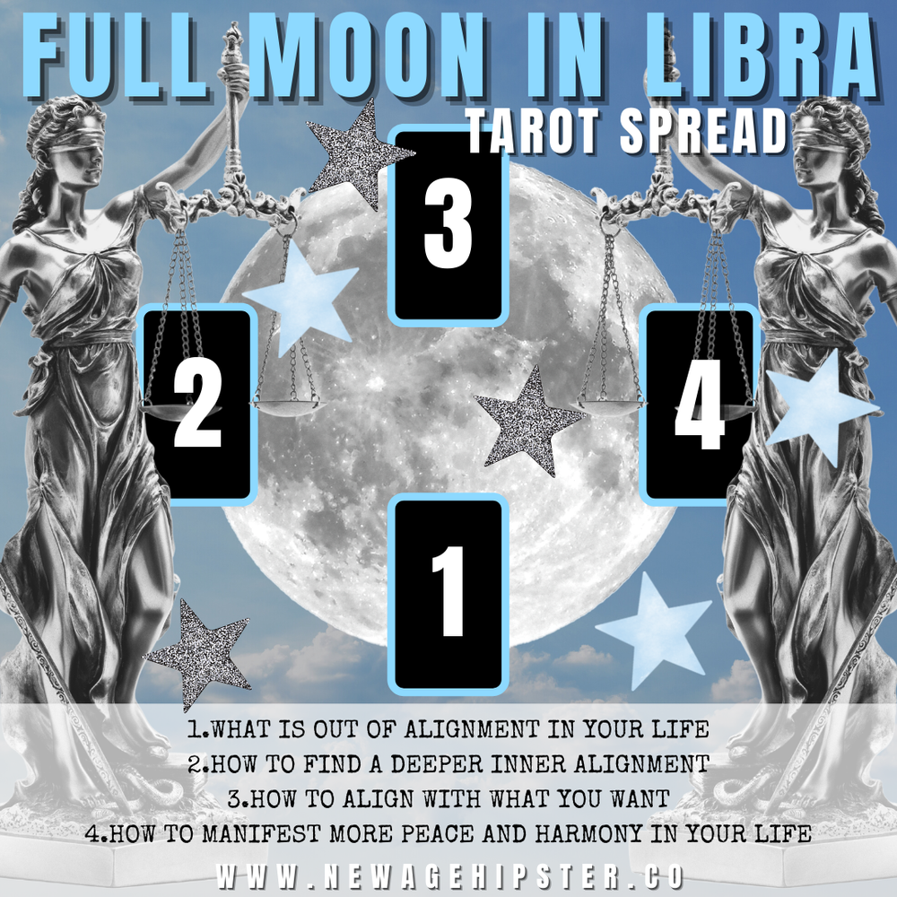 Full Moon in Libra Tarot Spread