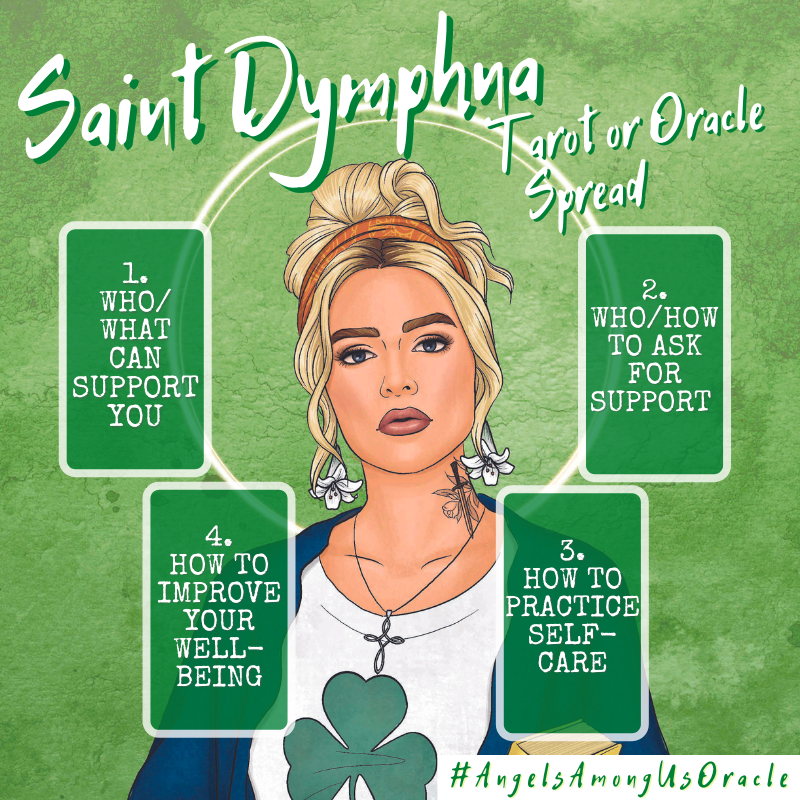 Saint Dymphna tarot spread