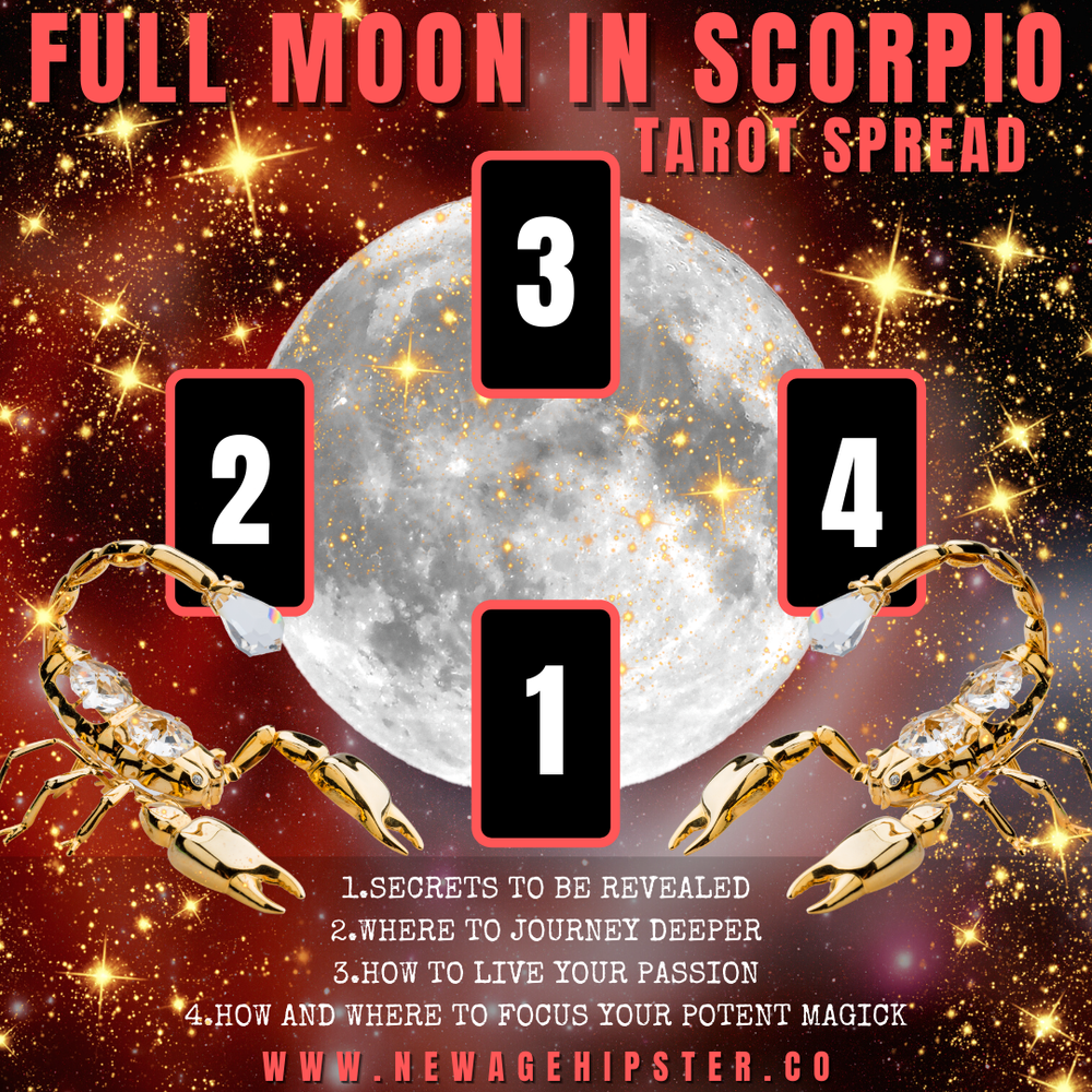 Full Moon in Scorpio Tarot Spread