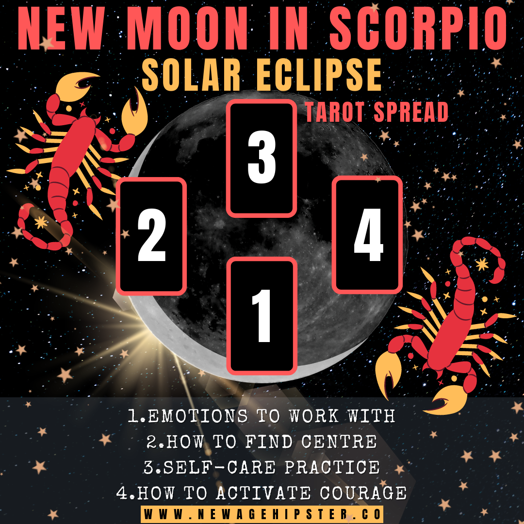 New Moon in Scorpio Solar Eclipse Tarot Spread — New Age Hipster