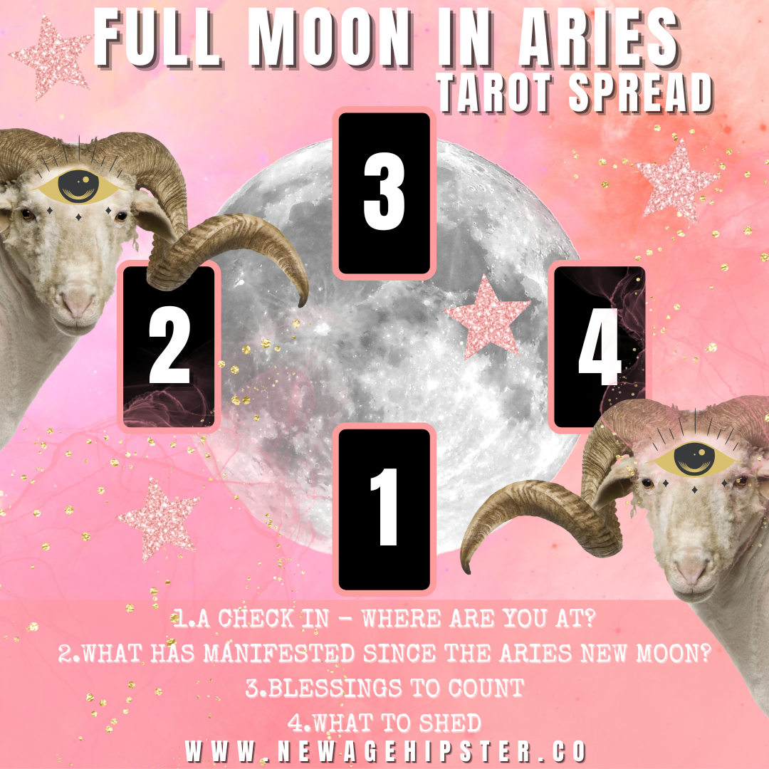 Full Moon in Aries Tarot Spread — New Age Hipster