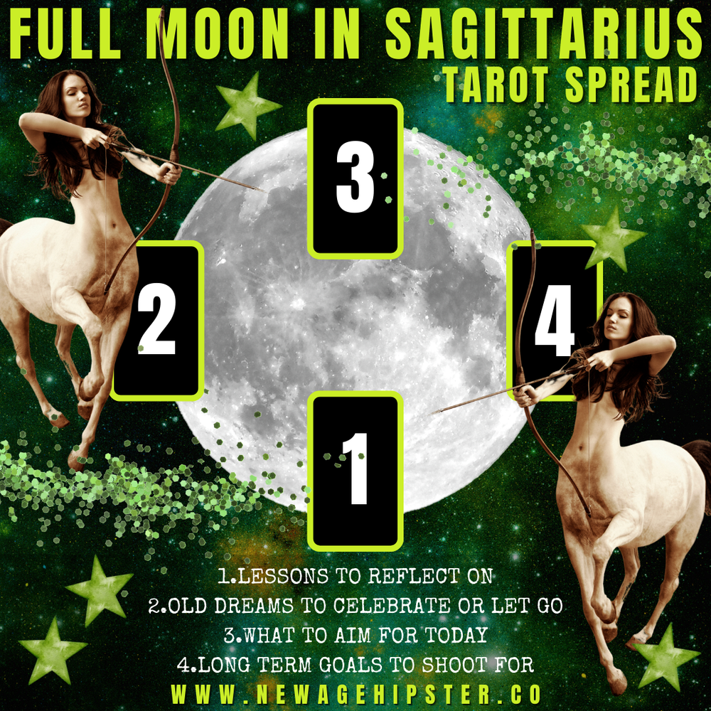 Full Moon in Sagittarius Tarot Spread