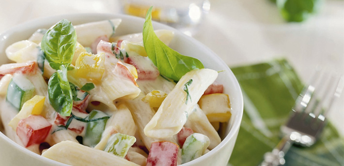 Spargel-Nudel-Salat mit Prosciutto - QimiQ