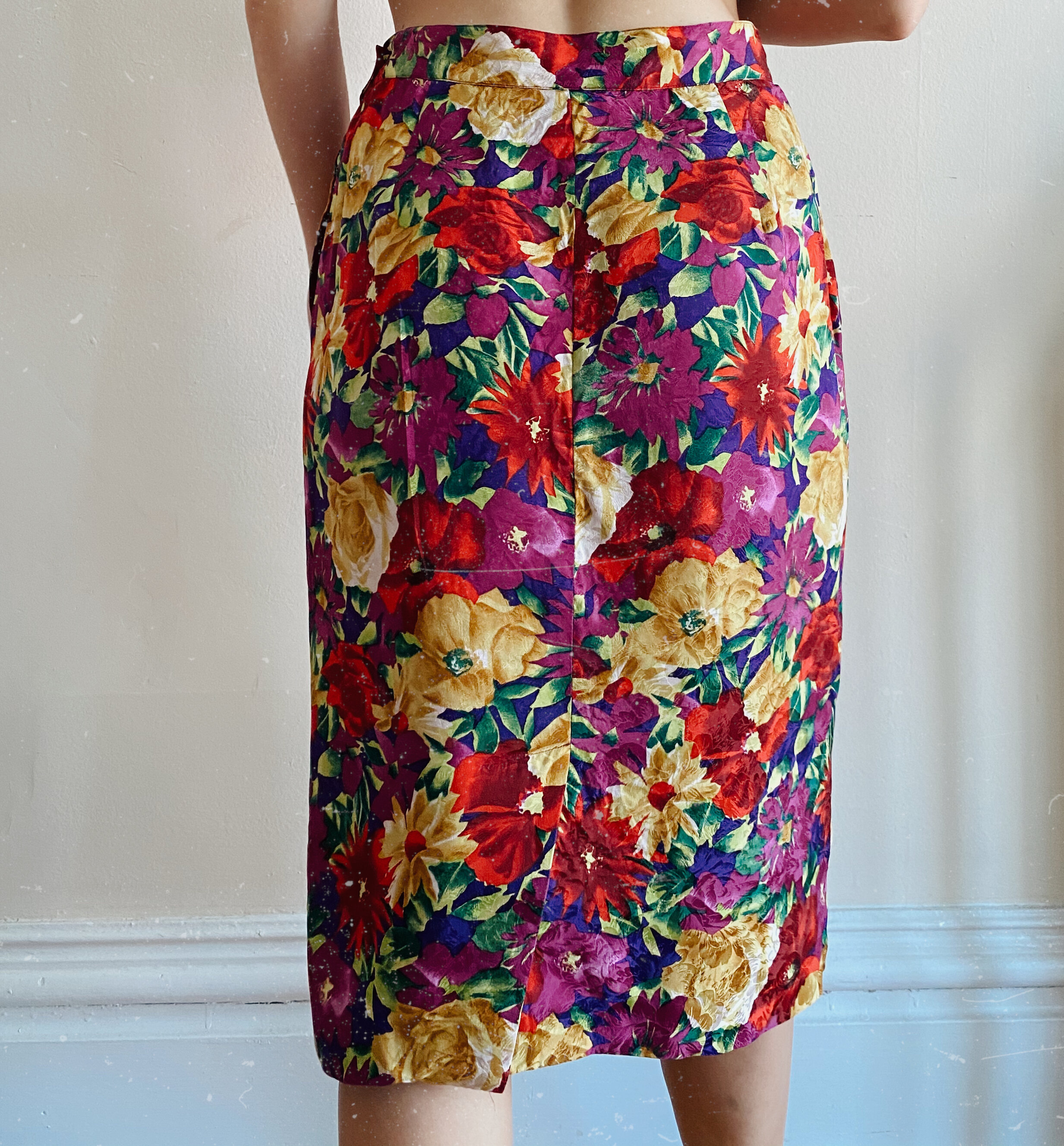 Silk Floral Skirt — Designs Explore