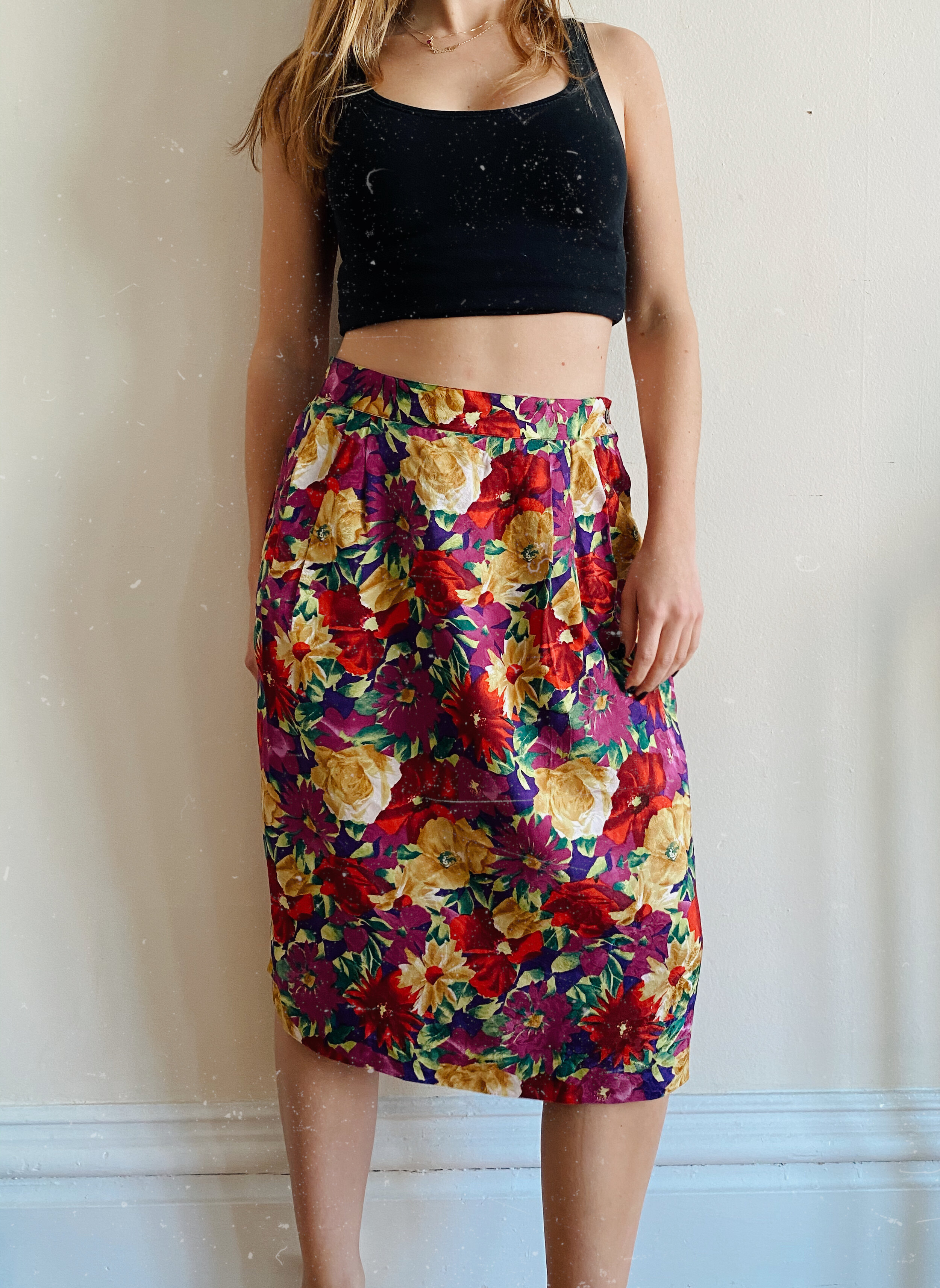 Silk Floral Skirt — Explore Designs