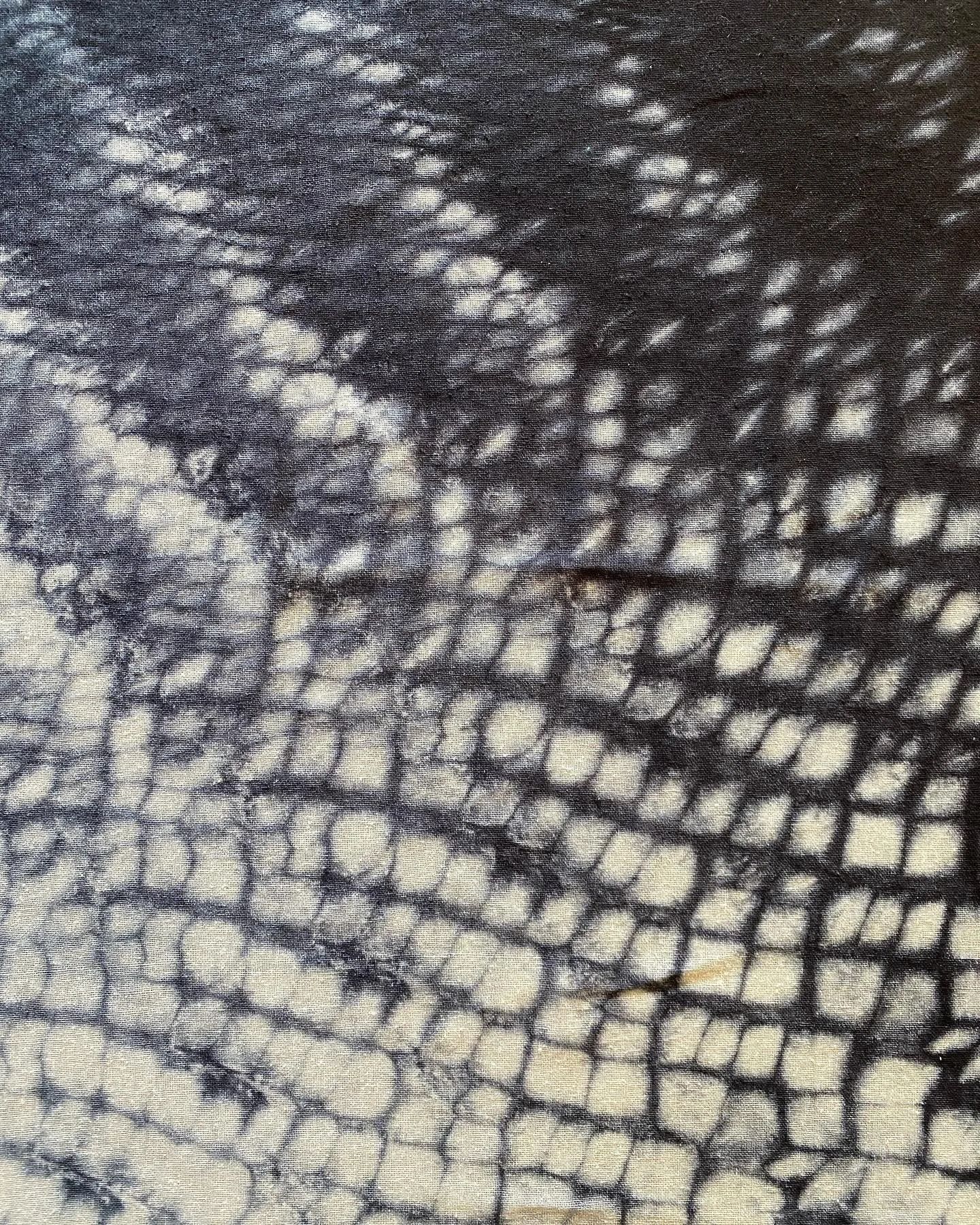 Seeing loons on a lake is one of my favorite things in the world&hellip; Inspired by the patterns on a loon, each corner will provide a different depth of details depending on how it is tied. Hand dyed + one of a kind, just like you.  Available in la