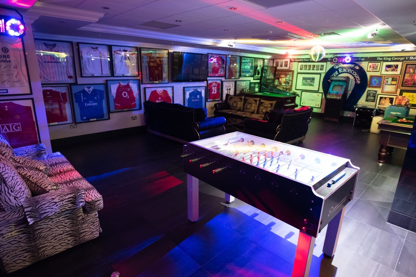 GAMES ROOM // The team have worked incredibly hard to complete this project including a DJ Booth! Kit includes Crestron Home control system with iPad control, remotes, amps and keypads for simple control of lighting and audio visual. Plus multiple