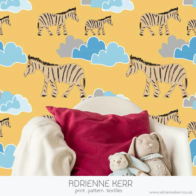 Safari Zebra - Mustard