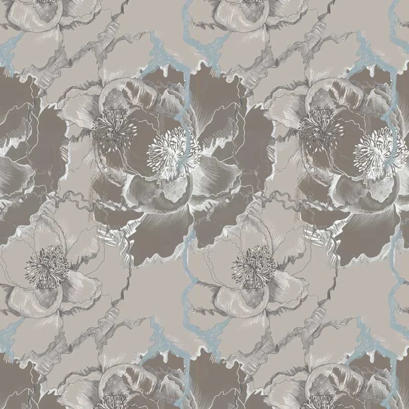 Dark Peonies - Stone