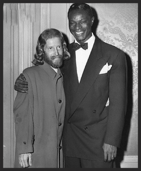Eden Ahbez, the writer of Nature Boy, and Nat King Cole, the singer of the orginal track, pictured in 1948.