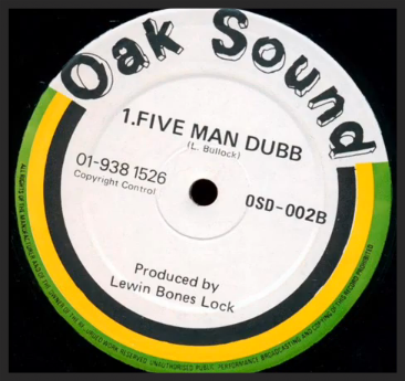 Rare 12″ single from reggae production duo, Lewin Bones Lock, which Massive Attack sampled heavily on when making Five Man Army.