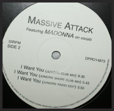 Rare promo vinyl of the I Want You single, pressed before it was dropped from being formally released.