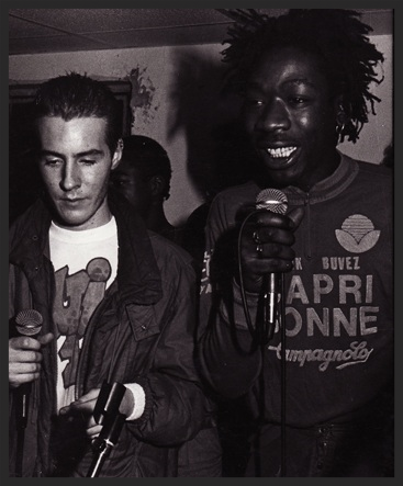 Willy Wee who featured in the promo video for Daydreaming, had previously been a founding member of The Wild Bunch soundsystem. Here he is with 3D in a picture from the one of their parties from the 1980's.