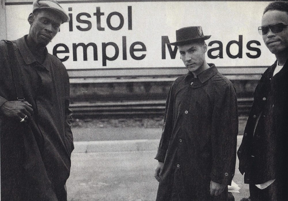 Massive Attack at Bristol's Temple Meads train station in 1991.
