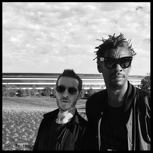 Massive Attack snapped at the launch event for the iPhone X in California in September 2017.