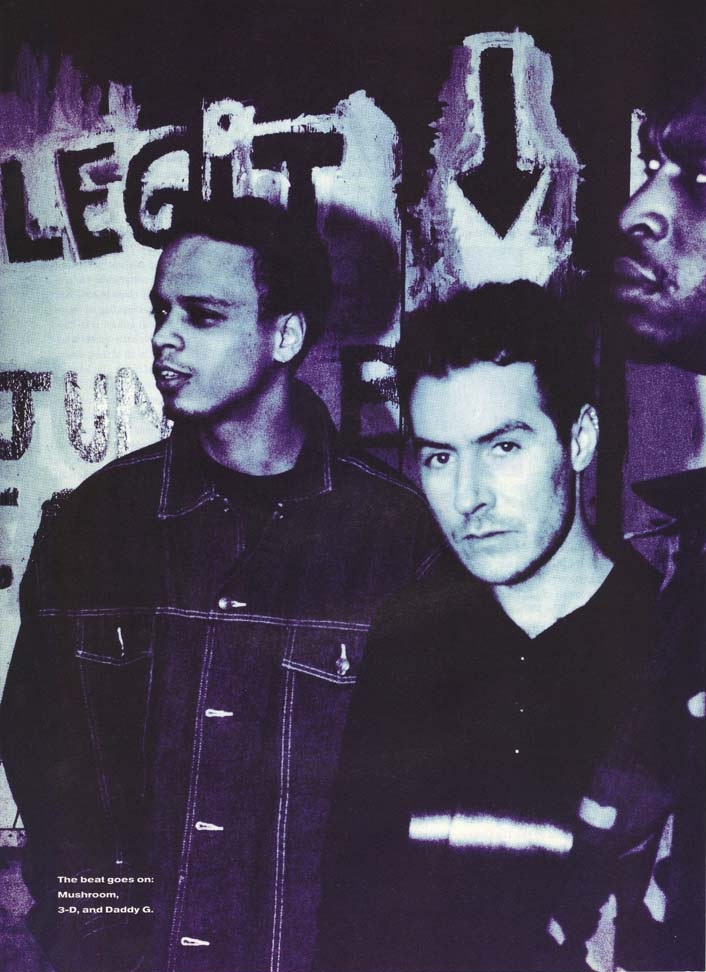 Photo of Massive Attack first published in the now defunct Details Magazine in June 1998, and which was taken by famed music photographer Anton Corbijn.