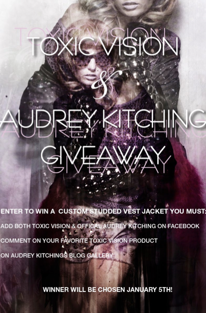  Audrey Kitching x Toxic Vision Giveaway flyer 