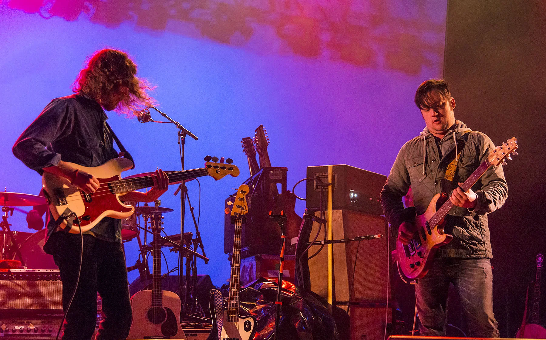 Modest Mouse performs in May 2014 on the Levitt Pavilion stage at the SteelStacks complex in Bethlehem. (Jerry Hylan Photo)