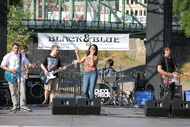 The School of Rock's Bank Street Band performs Friday at Valley Preferred Cycling Center in Upper Macungie Township. (School of Rock/Courtesy Photo)