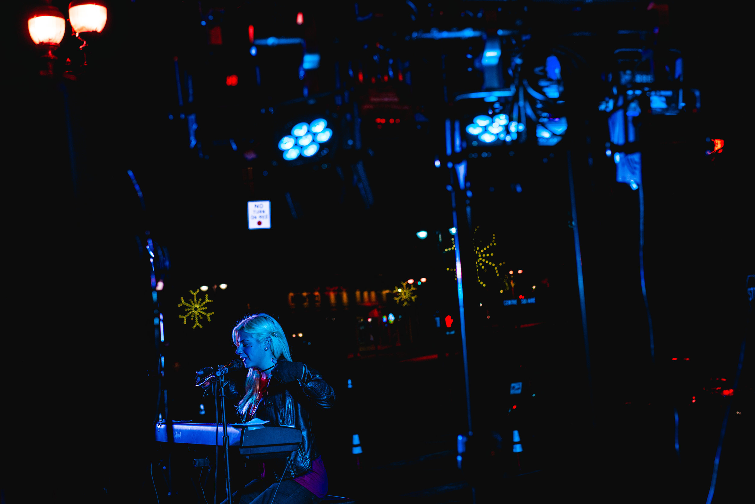  Singer Jax performs Monday, Dec. 12, in Easton's Centre Square. &nbsp;(Adam Atkinson Photo)  