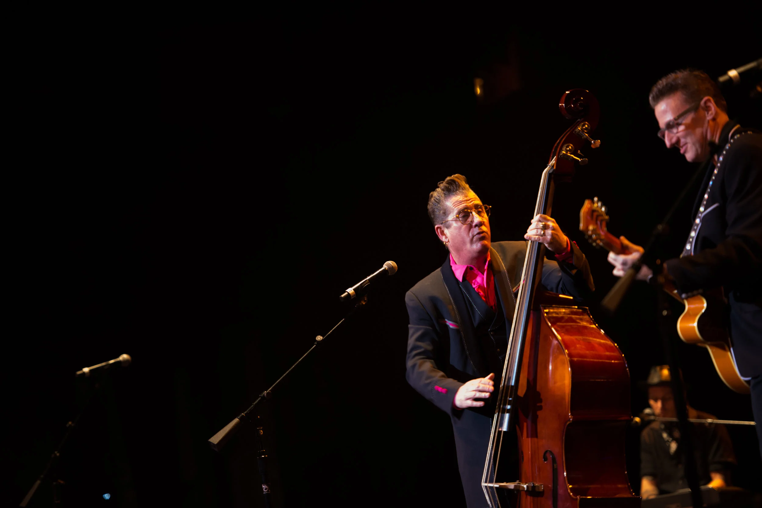Lee Rocker, left, and Buzz Campbell