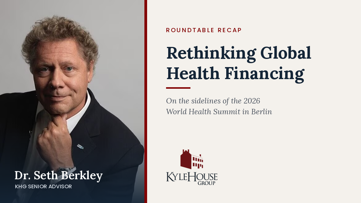 KHG and Dr. Seth Berkley Host Global Health Financing Roundtable in Berlin